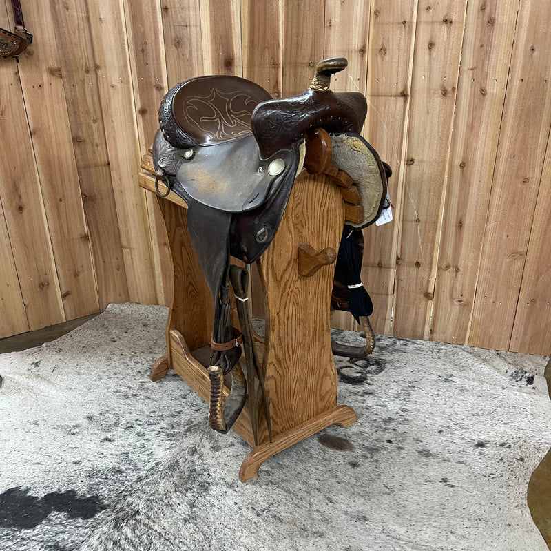 Used Circle Y Barrel Saddle, 15" Seat