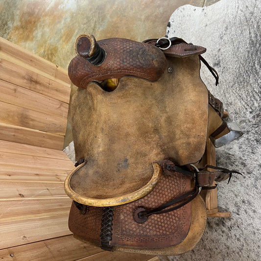 Used Santa Fe Ranch Saddle, 15.25" Seat
