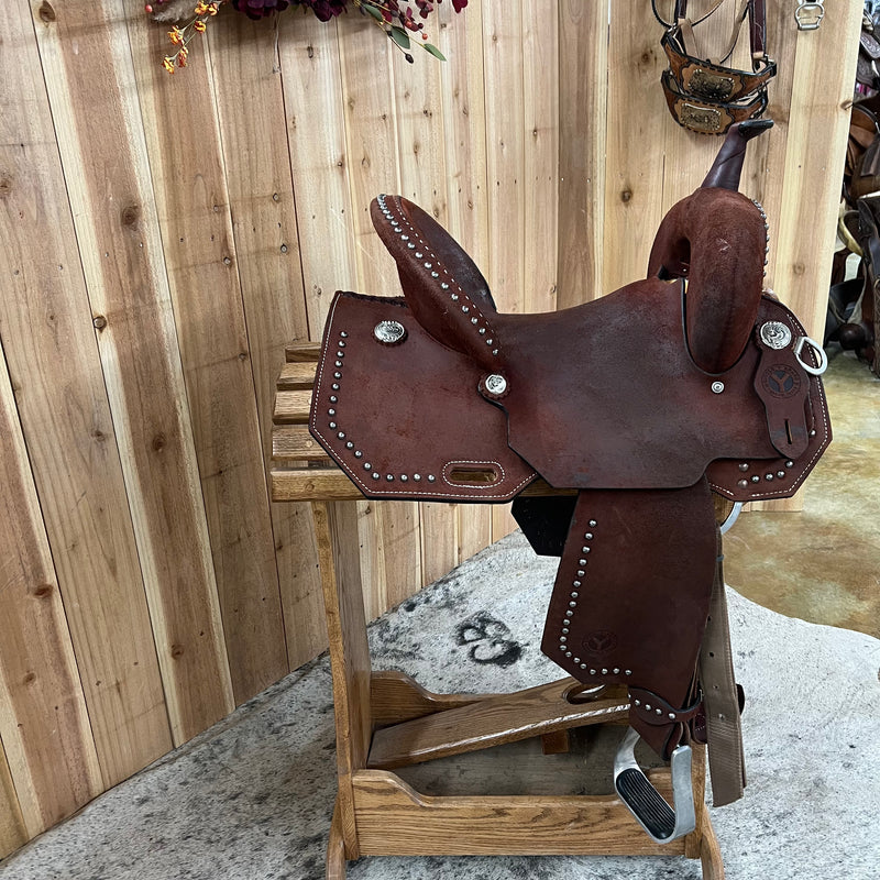 Circle Y Redwood Barrel Saddle, 14.5" Seat (Demo)