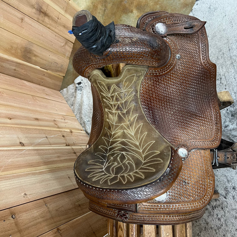 Used Circle J Roper Saddle, 14.5" Seat