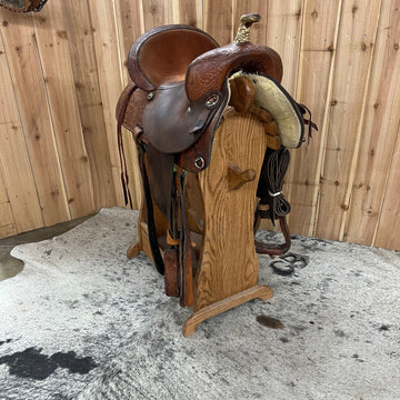 Used Circle Y Barrel Saddle, 14.5" Seat