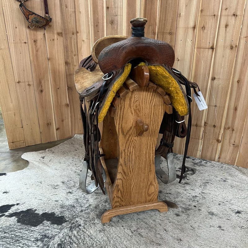 Used Santa Fe Ranch Saddle, 15.25" Seat