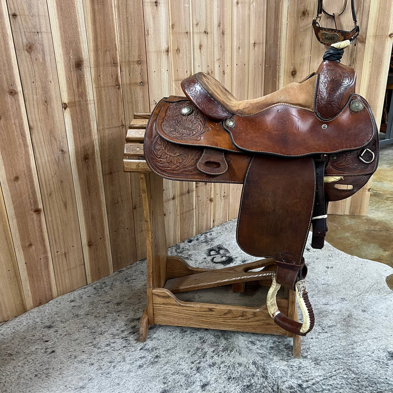Used Hereford/Tex-Tan Reiner Saddle, 15" Seat