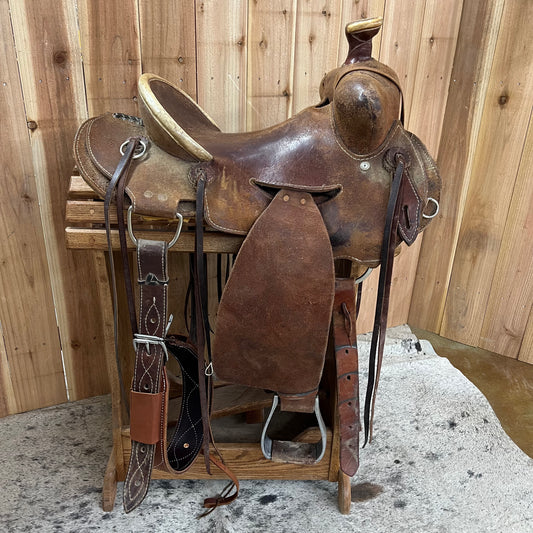 Used Santa Fe Seat Rig Rancher, 14.5" Seat
