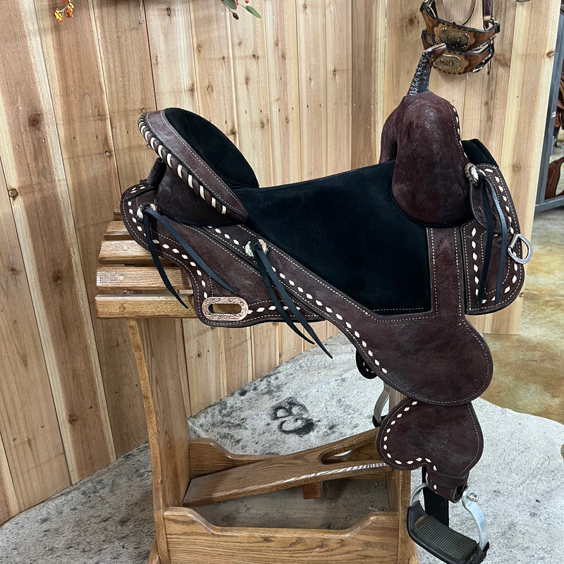 Circle Y HTW Treeless Barrel Saddle, 16.5" Seat (Demo)