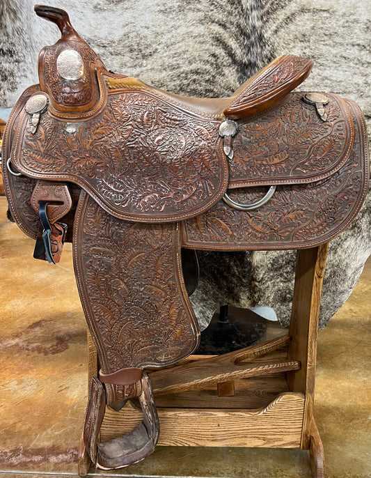 Used Trophy Tack Show Saddle, 15.5"