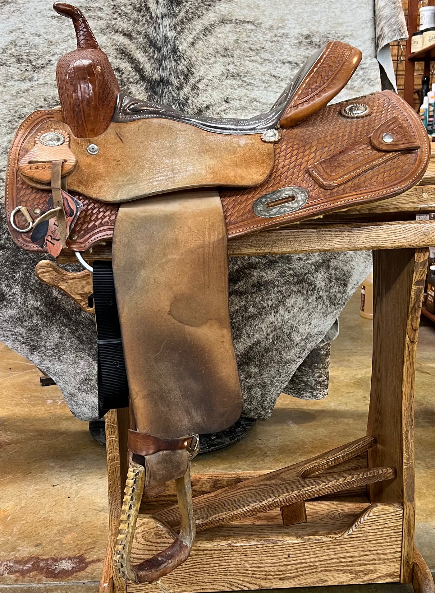 Used Barrel Saddle, 14"