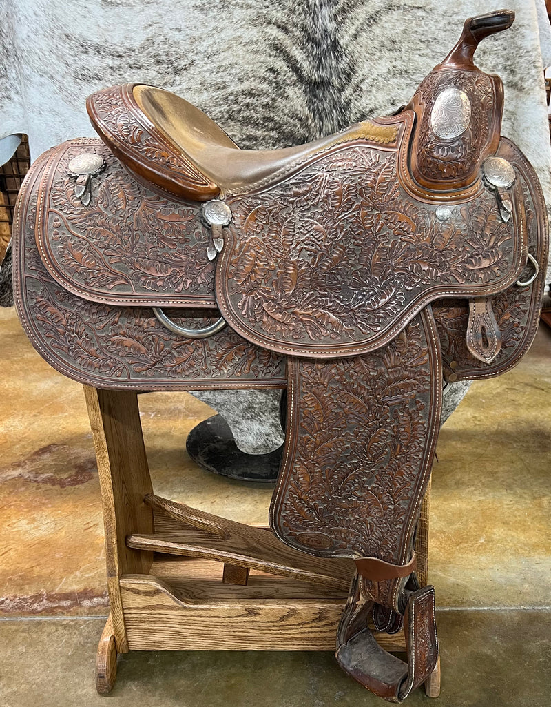 Used Trophy Tack Show Saddle, 15.5"