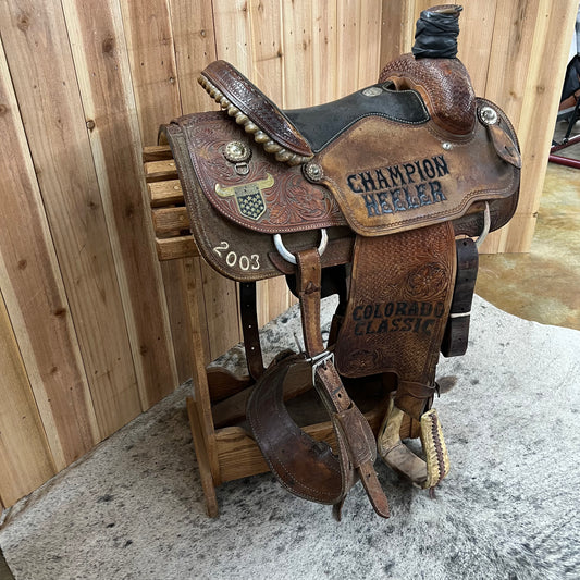 Used Martin Trophy Roper Saddle, 14.5" Seat