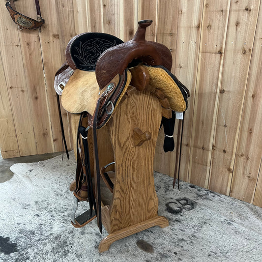 Used Circle Y Dakota Barrel Saddle, 15" Seat