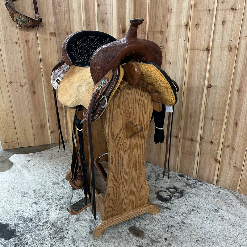 Used Circle Y Dakota Barrel Saddle, 15" Seat