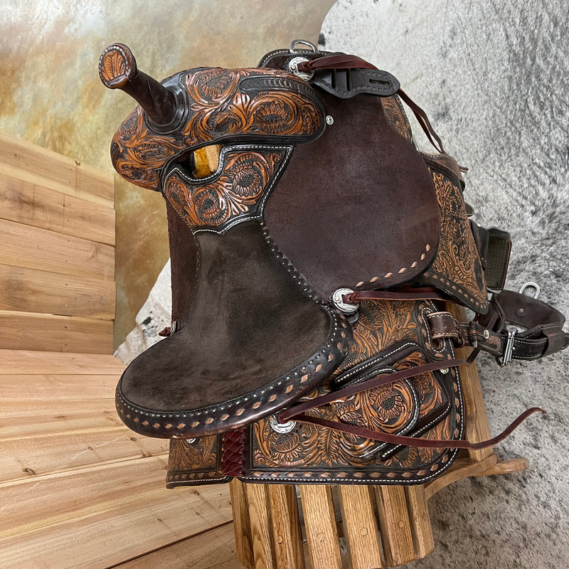 Used Circle Y Team Camarillo Classic Barrel Saddle, 14.5" Seat