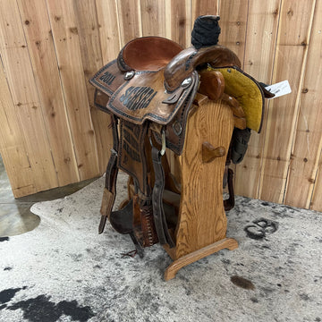 Used Running P Trophy Roping Saddle, 15.5" Seat