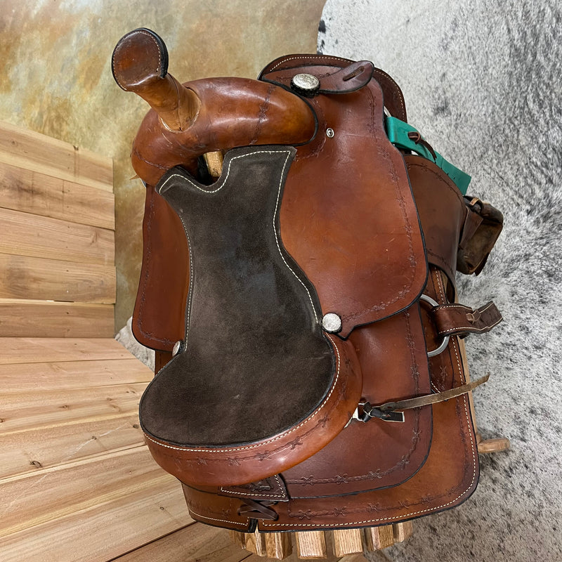 Used American Saddlery Roper Saddle, 15.5" Seat