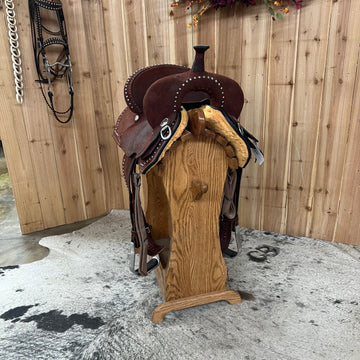 Circle Y Redwood Barrel Saddle, 14.5" Seat (Demo)