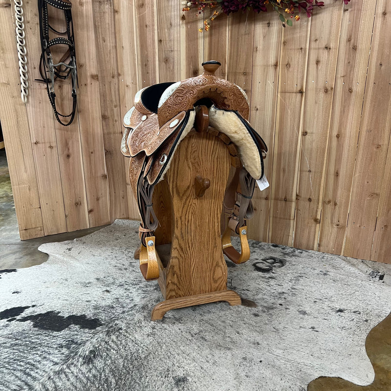 Circle Y Del Ray Premium Show Saddle, 14.5" Seat