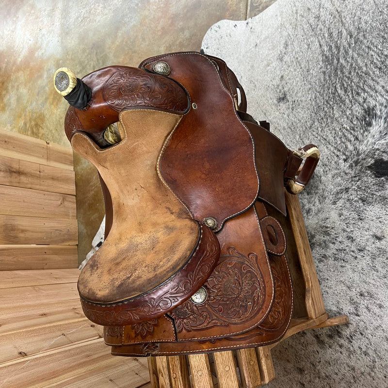 Used Hereford/Tex-Tan Reiner Saddle, 15" Seat