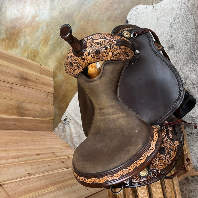 Circle Y Sunflower Flex2 Trail Saddle, 16" Seat (Demo)