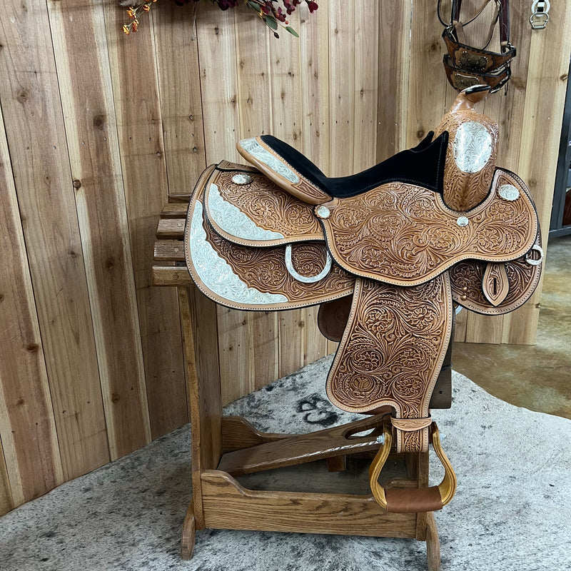 Circle Y Del Ray Premium Show Saddle, 14.5" Seat