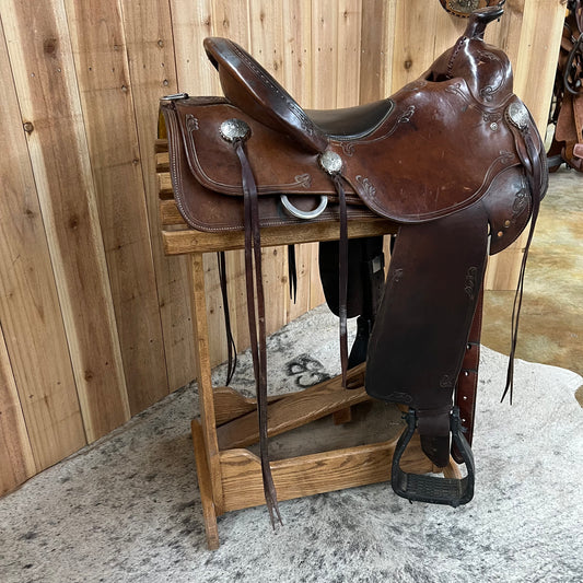 Used R.W. Bowman B-Light Trail Saddle, 16.5" Seat