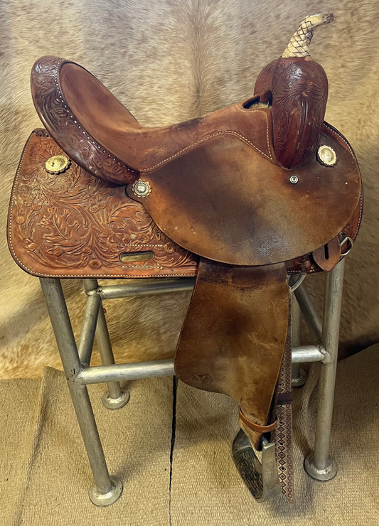 Used Circle Y Barrel Saddle, 14.5"