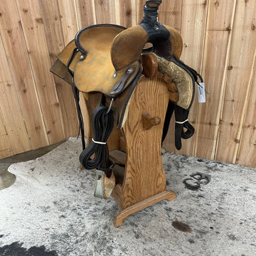 Used James Jaggers Ranch Cutter Saddle, 15.5" Seat