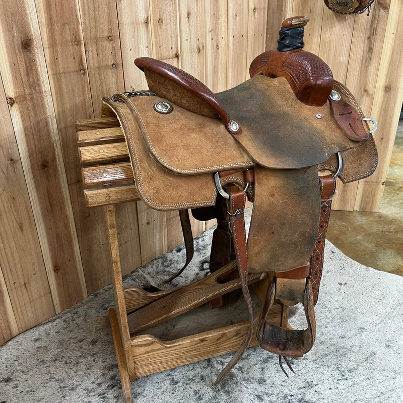 Used Ranch Saddle, 14" Seat