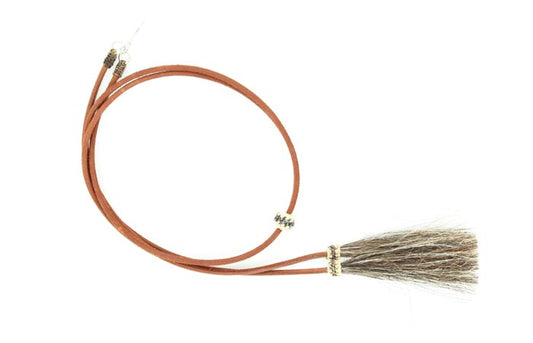 Double S Stampede String w/Horsehair Tassels
