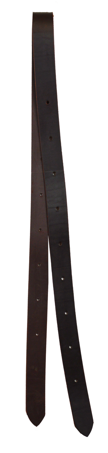 Dark Oil Latigo Leather Half Breed Off Billet