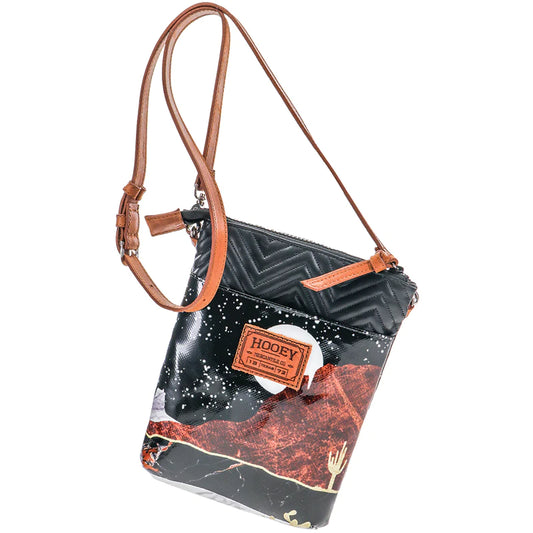 Hooey Black/Brown "Desert Nights" Crossbody Purse