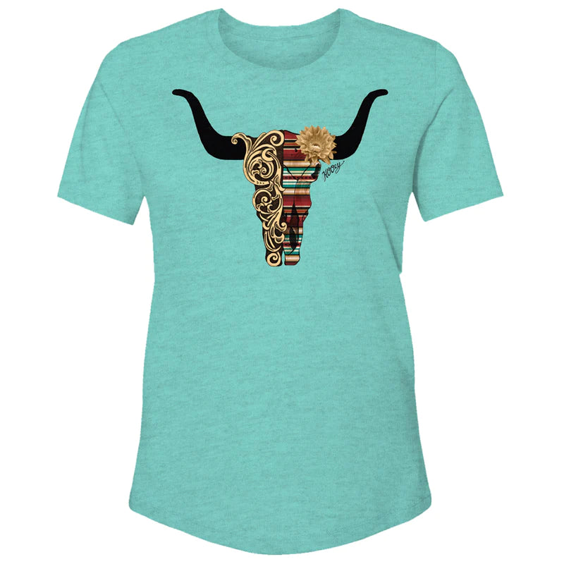 Hooey Women's "Yuma" Turquoise Heather T-Shirt