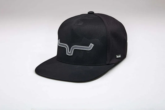 Kimes Black Camo Hard Pressed Ball Cap