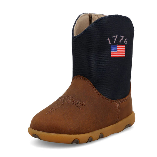 Twisted X Infant Mocha & Navy 1776 Boots