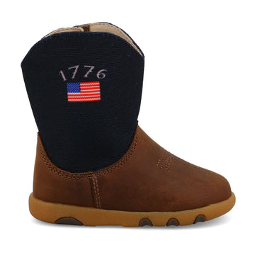 Twisted X Infant Mocha & Navy 1776 Boots