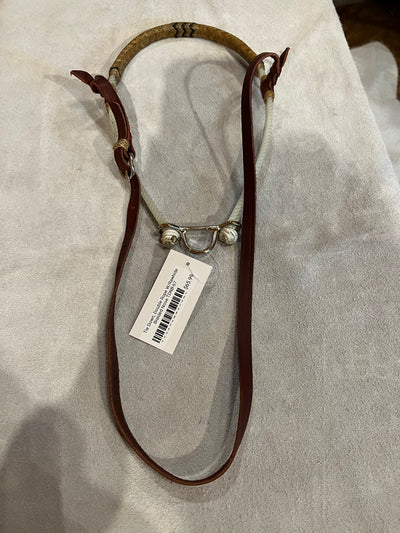 Noseband, Double Rope W/Rawhide Braided Nose TDNB-67
