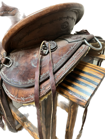 Used Nick Reed Mule Saddle, 16"