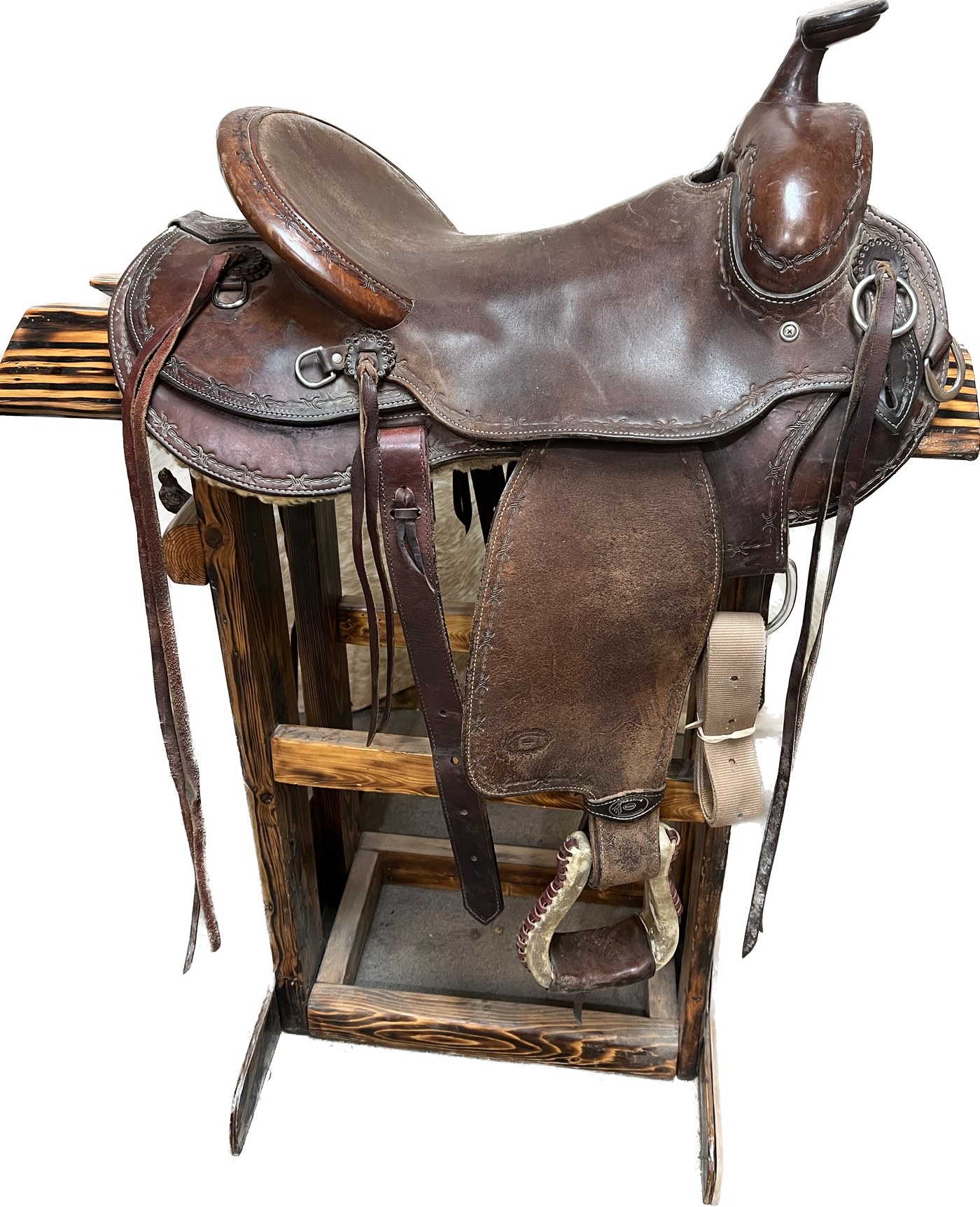 Used Nick Reed Mule Saddle, 16"