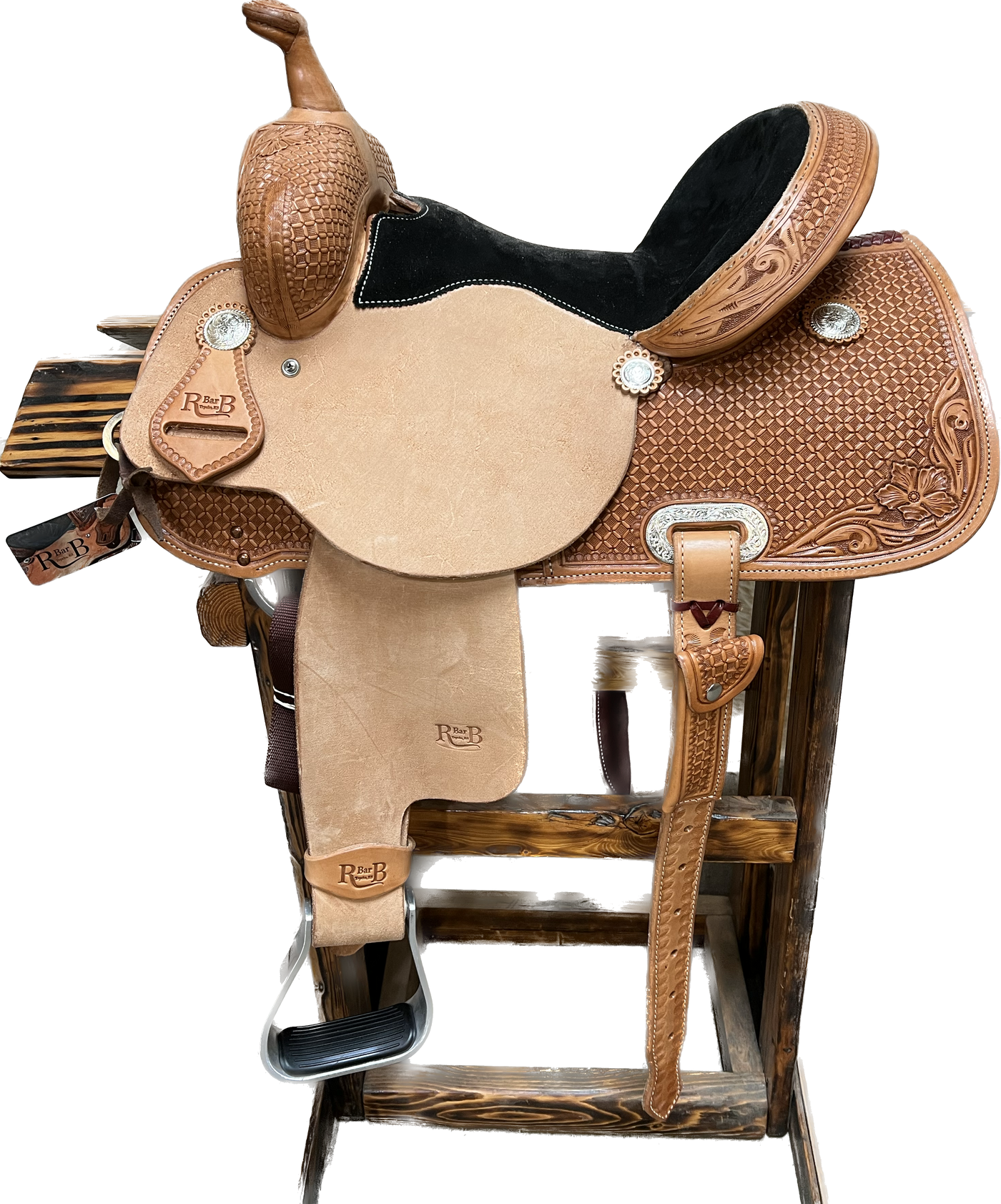 R Bar B Barrel Saddle, 13"