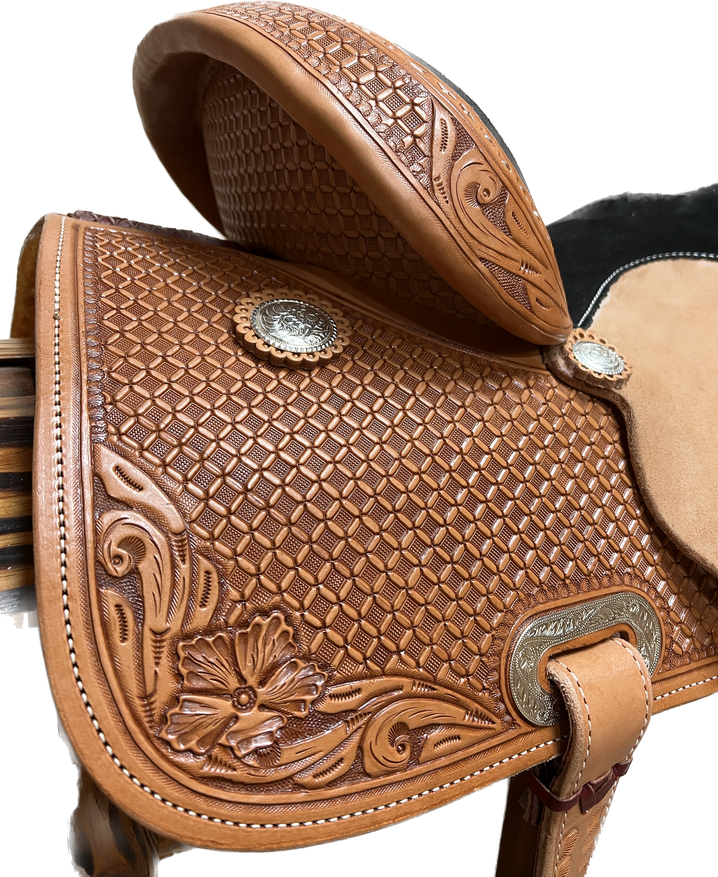 R Bar B Barrel Saddle, 13"