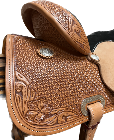 R Bar B Barrel Saddle, 13"