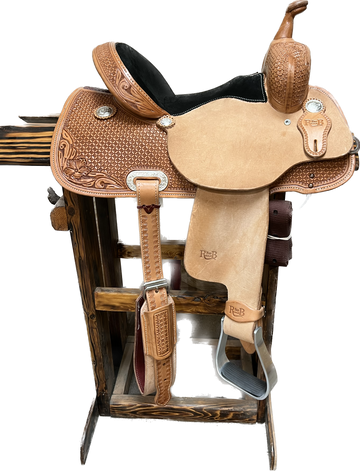 R Bar B Barrel Saddle, 13"