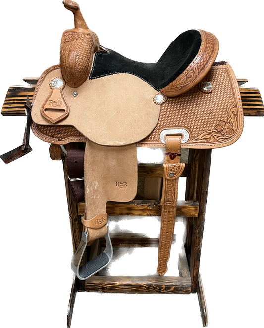 R Bar B Barrel Saddle, 13"