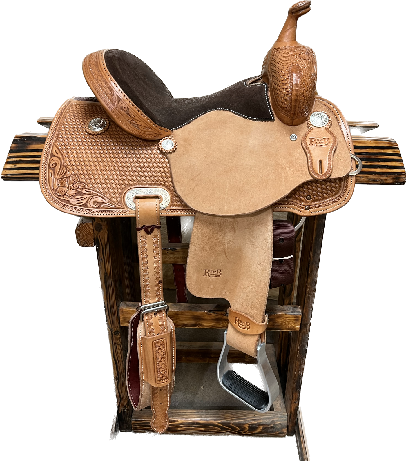 R Bar B Barrel Saddle, 13.5"