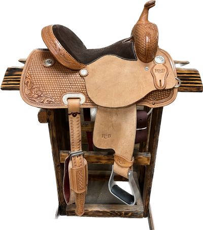 R Bar B Barrel Saddle, 13.5"