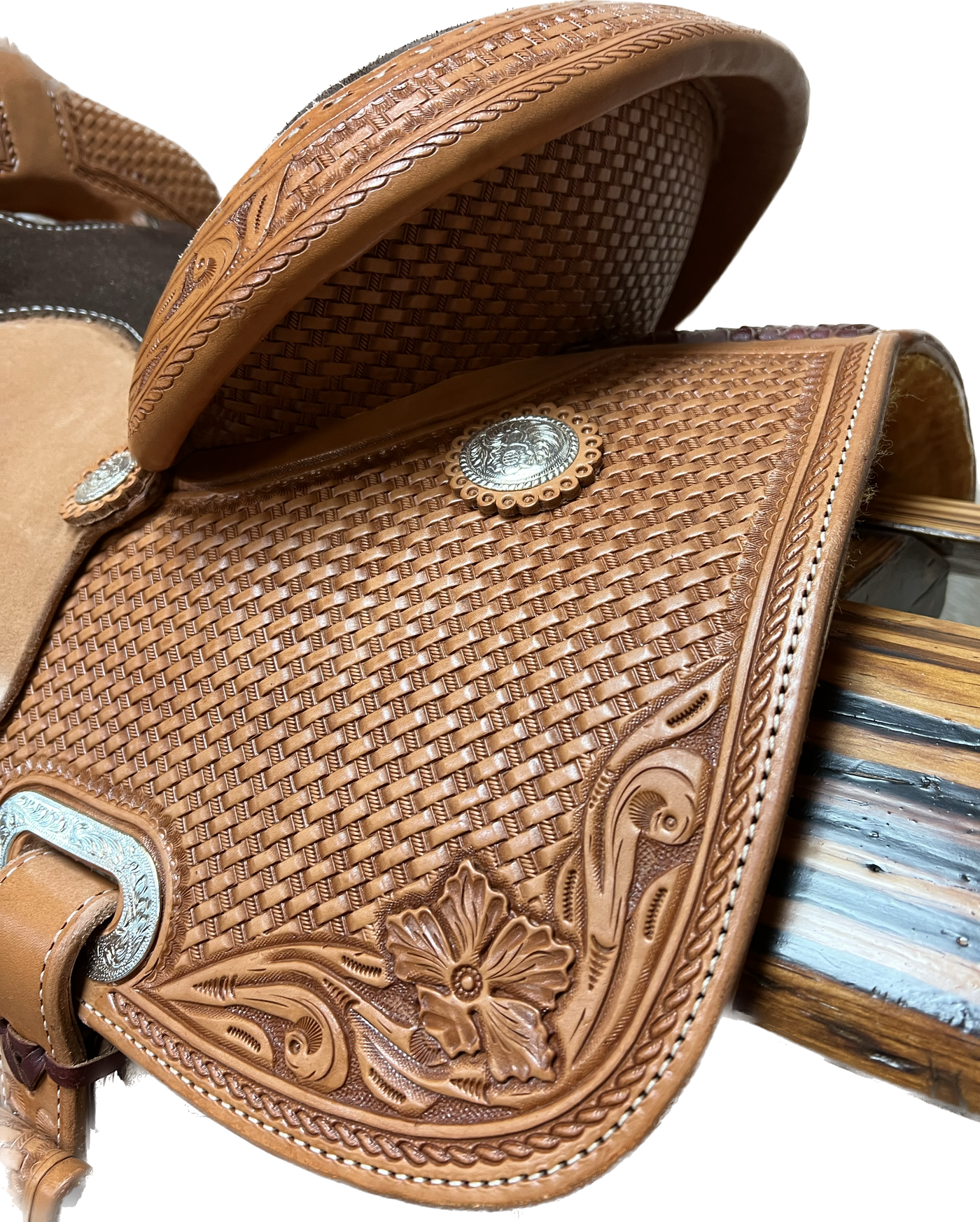 R Bar B Barrel Saddle, 13.5"