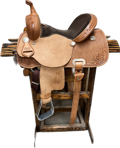 R Bar B Barrel Saddle, 13.5"