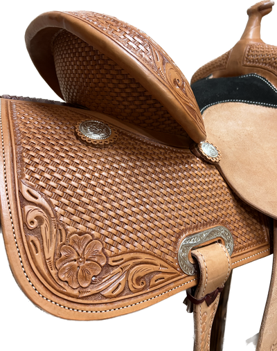 R Bar B Barrel Saddle, 13"