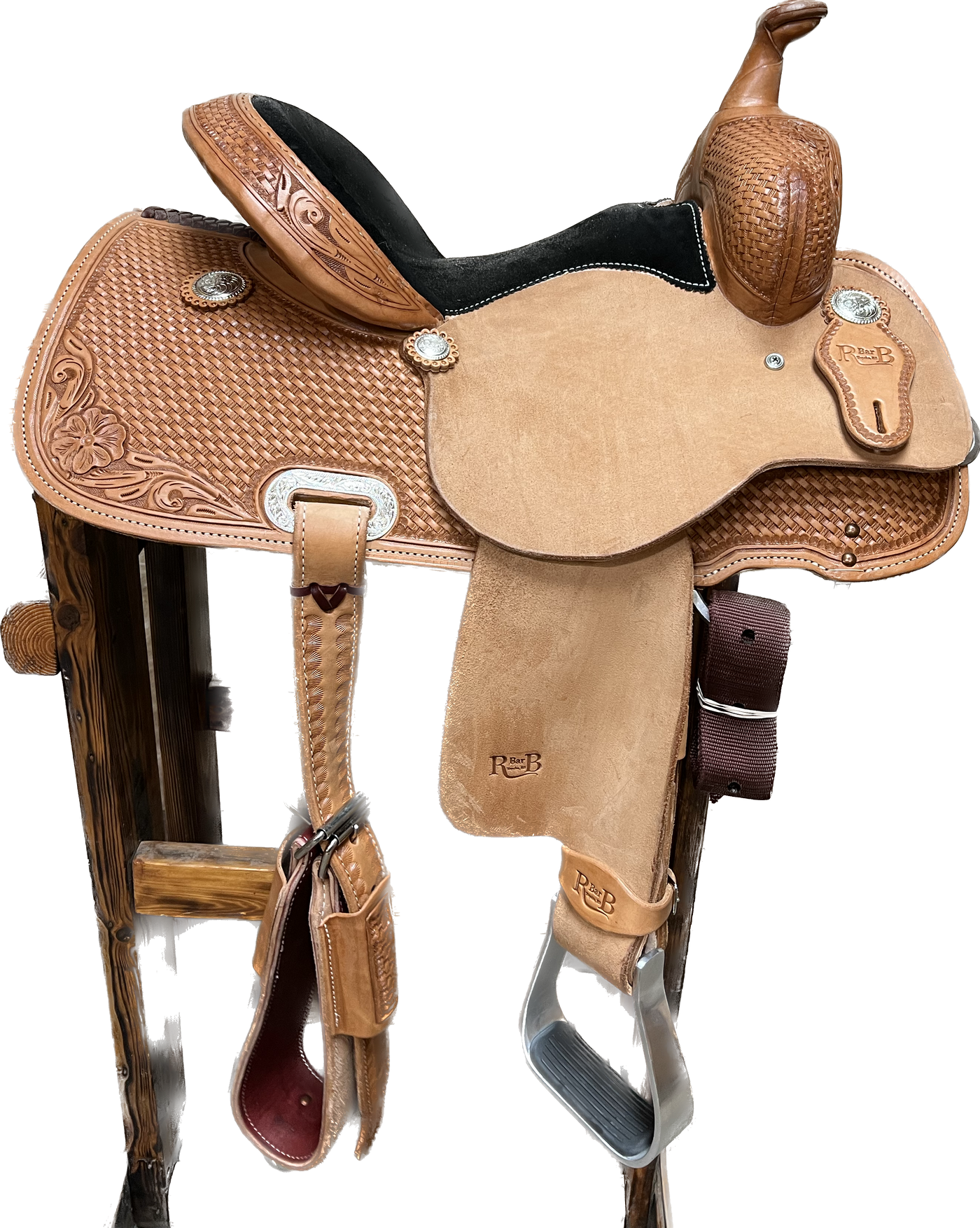 R Bar B Barrel Saddle, 13.5"