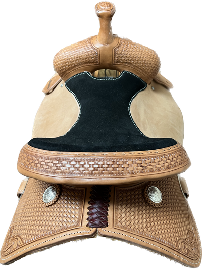 R Bar B Barrel Saddle, 13.5"