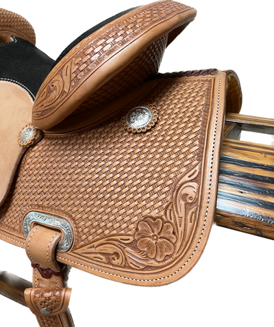 R Bar B Barrel Saddle, 13.25"